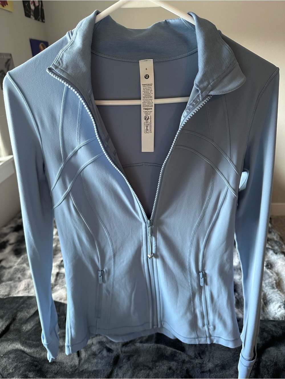 Lululemon define jacket in light blue
